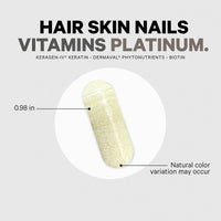 Thumbnail for Codeage Hair Skin Nails Vitamins Platinum - KeraGEN-IV Keratin, Dermaval - Hair Fall, Skin Elasticity & Moisture Support - Biotin 5000, Collagen, Vitamin C, Coffeeberry, PABA Supplement - 60 Capsules