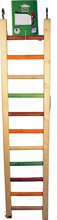 Thumbnail for A&E Cage Company 001452 Happy Beaks Wooden Hanging Ladder Multicolored, 25 in