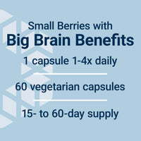 Thumbnail for Life Extension Blueberry Extract Capsules, supports cognitive & memory health, helps maintain already-healthy cholesterol levels, fights oxidative stress, gluten-free, non-GMO, vegetarian, 60 capsules