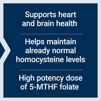 Thumbnail for Life Extension High Potency Optimized Folate – L-methylfolate – Folic Acid, 8500 mcg DFE – Heart & Brain Support, Healthy Homocysteine Levels – Gluten-Free, Non-GMO, Vegetarian – 30 Tablets