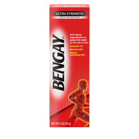 Thumbnail for Bengay Ultra Strength Topical Pain Relief Cream, Non-Greasy Topical Analgesic for Minor Arthritis, Muscle, Joint and Back Pain, Camphor, Menthol and Methyl Salicylate, 4 OZ