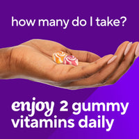 Thumbnail for vitafusion Chewable Calcium Gummy Vitamins for Bone and Teeth Support, Calcium Gummies, Fruit and Cream Flavor, 100 Count, 50 Day Supply