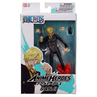 Thumbnail for Anime Heroes One Piece Figures Sanji Action Figure | 17cm Articulated Sanji Anime Figure with Swappable Arms and Faces | Bandai One Piece Action Figures Pirate Toys Range