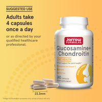 Thumbnail for Jarrow Formulas Glucosamine + Chondroitin - 240 Capsules - Nutrient Support - Dietary Supplement for Joint Health - with Vitamin C & Manganese - 60 Servings