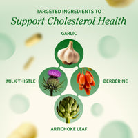 Thumbnail for Snap Supplements Cholesterol Health - Artichoke, Milk Thistle, Garlic, and Berberine Supplement with Beta Sitosterol (95% Plant Sterols) for Digestive and Metabolic Support, 60 Capsules (30 Servings)