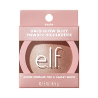 Thumbnail for e.l.f. Halo Glow Silky Powder Highlighter, Long-Lasting Luminous Face Finish, Cake-Resistant With Micro-Shimmer, Vegan & Cruelty-Free, Blush Money