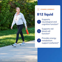 Thumbnail for Pure Encapsulations B12 Liquid | 1,000 mcg Vitamin B12 (Methylcobalamin) Supplement to Support Nerves, Immune Health, Energy, and Cognitive Function* | 1 fl. oz.
