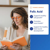 Thumbnail for Pure Encapsulations Folic Acid | Hypoallergenic Dietary Supplement | 60 Capsules