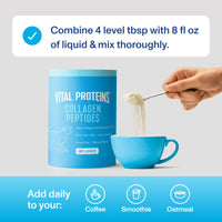 Thumbnail for Vital Proteins Collagen Peptides Powder - Grass Fed Collagen Peptides for Hair, Nail, Skin, Bone & Joint Health, Unflavored, 27 Servings