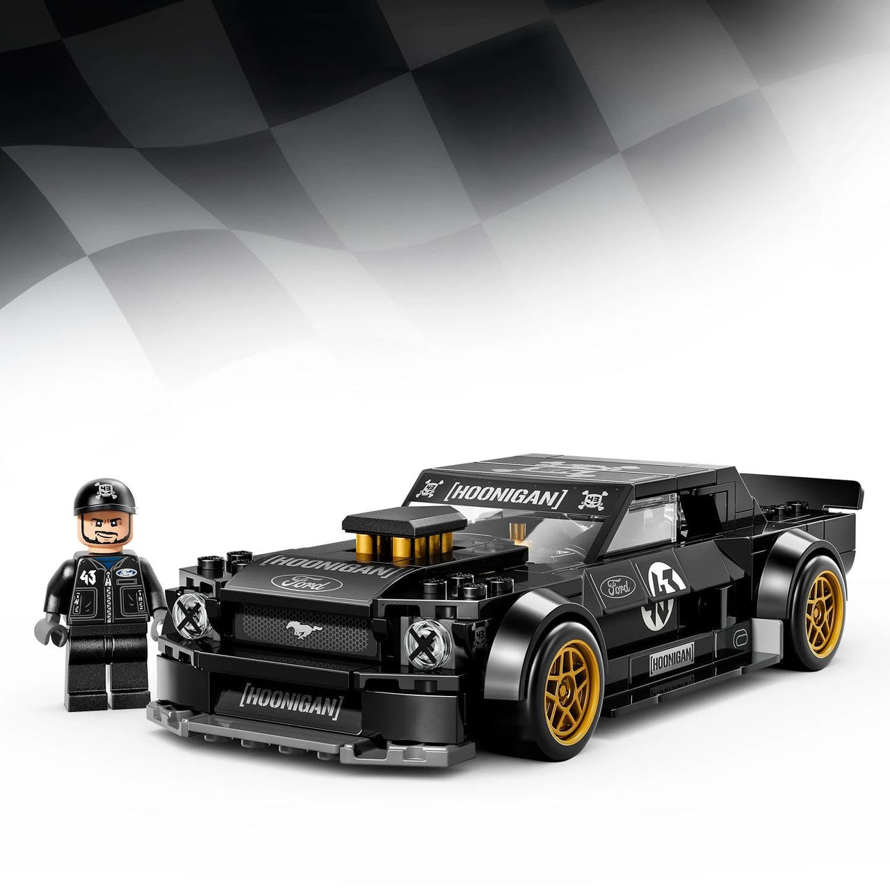 LEGO Speed Champions Ken Block's '65 Ford Mustang Hoonicorn V1 Toy Building Blocks, Toy, Birthday Gift, Present, Blocks, for Boys and Girls, Children, Ages 9 to 11, Elementary School Students