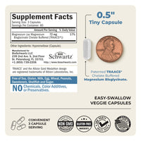 Thumbnail for Magnesium Bisglycinate Chelated Supplement - High Absorption Magnesium Glycinate Supplement for Women and Men - Sleep, Muscle, Bone & Joint Support - Non-GMO, Non-Laxative Chelate - 180 Capsules