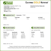 Thumbnail for California Gold Nutrition Astaxanthin, Antioxidant Carotenoid, AstaLif Pure Icelandic Biologically Active 99% Isomer, 12 mg, 120 Veggie Softgels