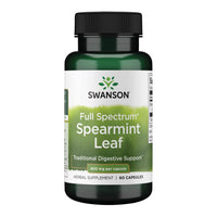 Thumbnail for Swanson Spearmint Leaf (Mentha Spicata) - Full Spectrum Herbal Supplement Supporting Digestive Health & Mild Stomach Issues - Natural Formula Supporting Health & Wellness - (60 Capsules, 400mg Each)