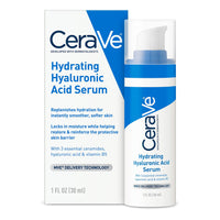 Thumbnail for Cerave Hyaluronic Acid Serum for Face with Vitamin B5 and Ceramides, Hydrating Face Serum for Dry Skin, Fragrance Free, 1 Ounce