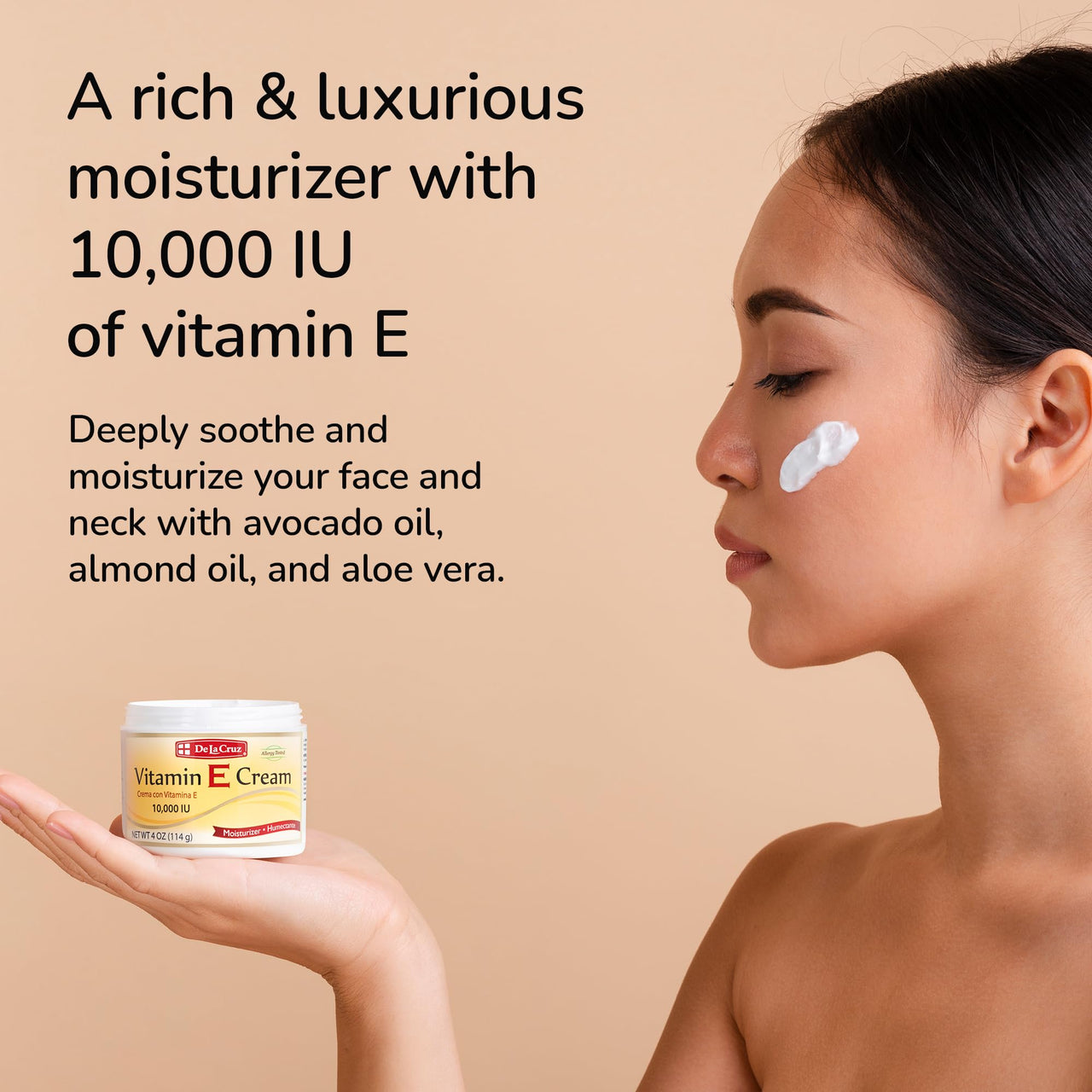 De La Cruz - Vitamin E Cream and Arnica Salve Bundle - Moisturizing Skin Care for Dry and Rough Skin