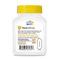 Thumbnail for 21st Century Niacin 500 mg Prolonged Release Tablets, 100 Count (27474)