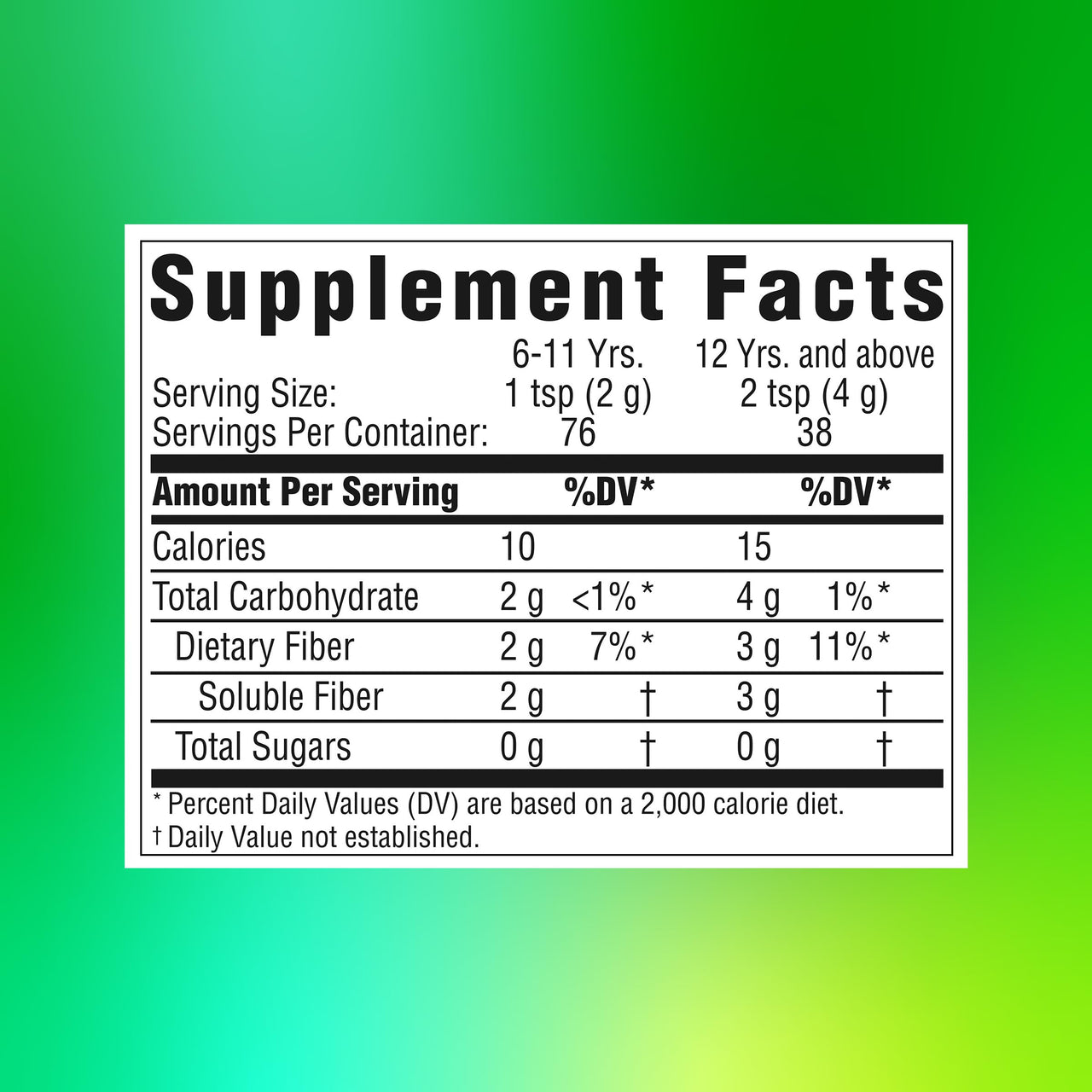 Benefiber Daily Prebiotic Fiber Supplement Powder for Digestive Health, Unflavored -124 Teaspoons (8.7 Ounces)