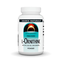 Thumbnail for Source Naturals L-Ornithine Free Form Amino Acid Powder Supplement for Muscle Support* - 100 Grams