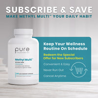 Thumbnail for Pure Therapro Rx Methylated Multivitamin for Men and Women | Made in USA | Methyl Multi Without Iron Methyl B12 & Methylfolate | 240 Capsules, 4-Month Supply