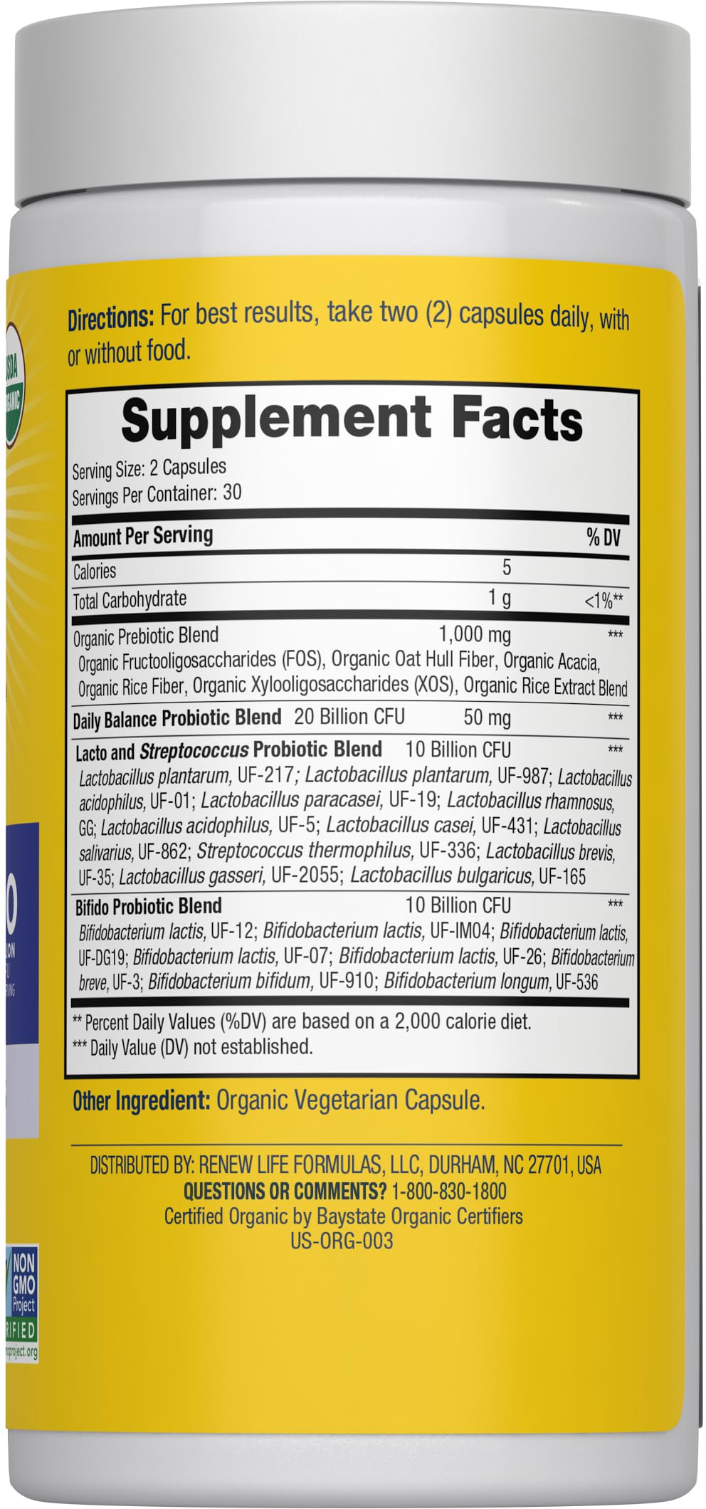 Renew Life Daily Balance Probiotic, 60 CT