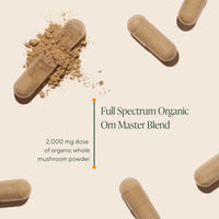 Thumbnail for Om Master Blend Mushroom Capsules - Organic Mushroom Supplement with 10 Mushrooms and Ashwagandha â€“ Supports Immunity, Gut Health & Stress Relief, 168 Count (56 Servings)