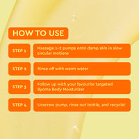 Thumbnail for BYOMA Brightening Body Wash - Creamy Formula with Niacinamide & Azelaic Acid for Dull, Dehydrated Skin - Brightens & Evens Tone - Skin Barrier Repair - 16.9 Fl. Oz