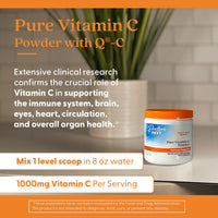 Thumbnail for Doctor's Best Vitamin C Powder with Q-C, Healthy Immune System, Brain, Eyes, Heart and Circulation, Joints, Sourced from Scotland, 250G, 8.8 Ounce