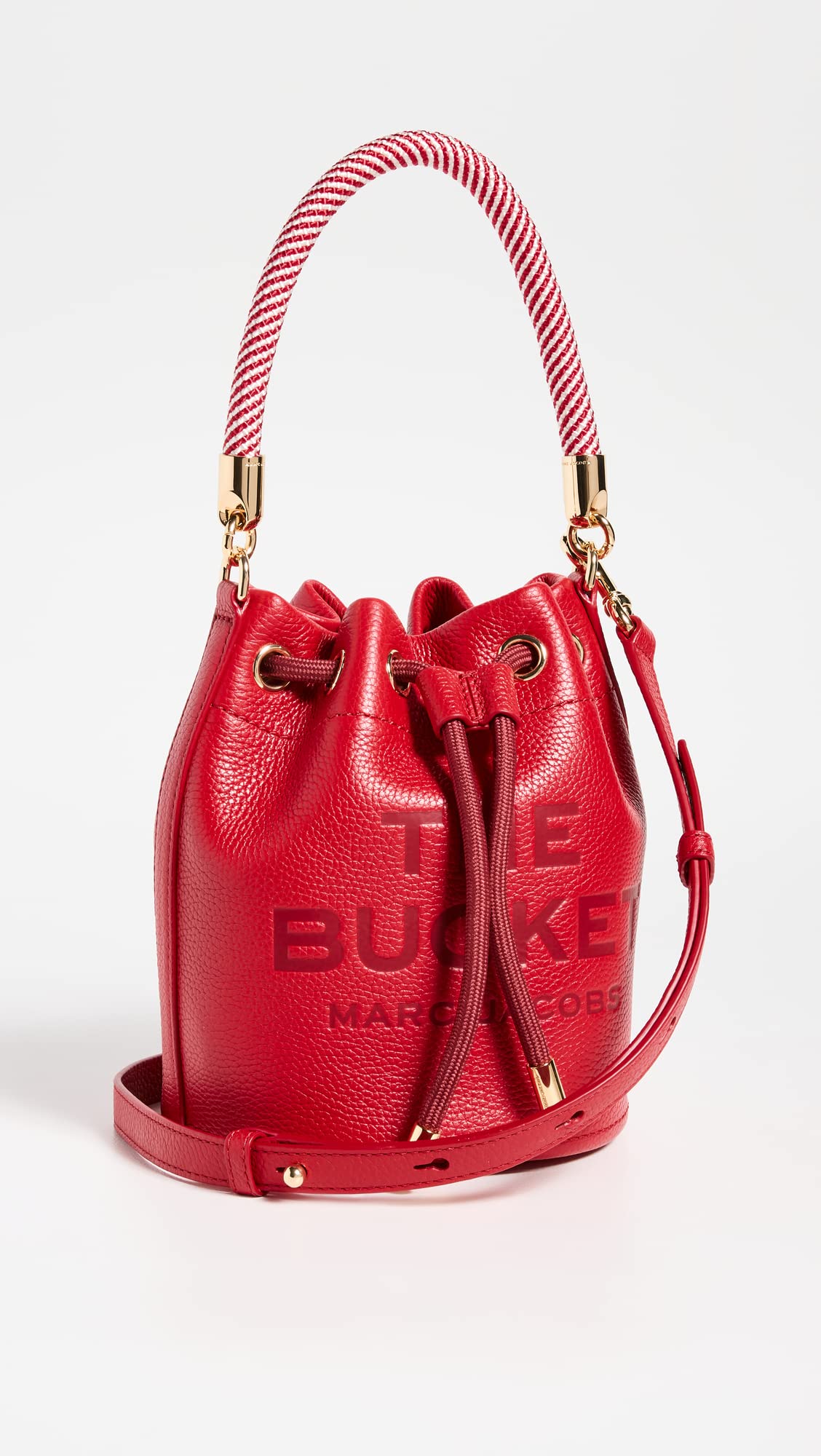 Marc Jacobs Women's The Leather Bucket Bag, True Red, One Size