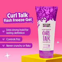 Thumbnail for Not Your Mother's Curl Talk Lasting Definition Flash Freeze Gel and Frizz Control Moisturizing Lotion (2-Pack) - Formulated with Rice Curl Complex