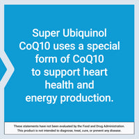 Thumbnail for Life Extension Super Ubiquinol CoQ10, Heart Health Supplement, Cell Energy, oxidative Stress Defense, Maximum Absorption, 100 mg, Non-GMO, Gluten-Free, 60 softgels