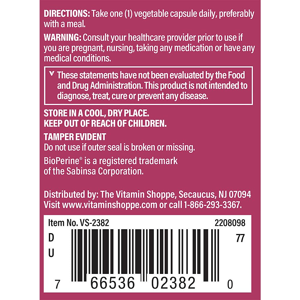 The Vitamin Shoppe Alpha Lipoic Acid 200 MG - Antioxidant Support, Blood Sugar Health & Nerve Function
