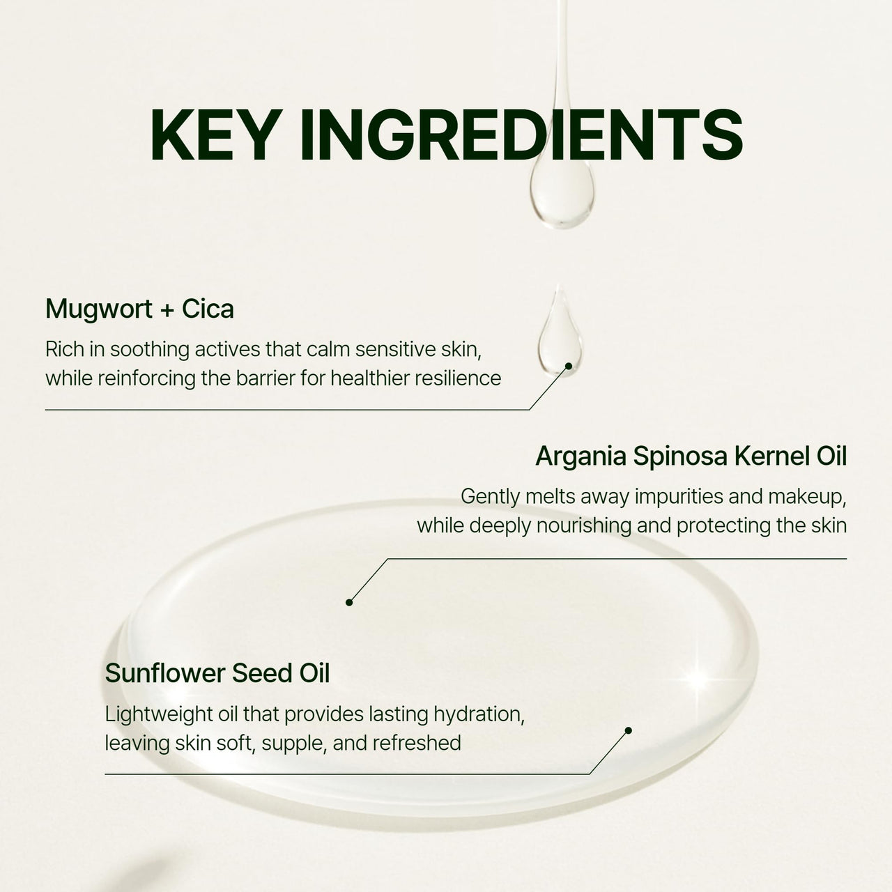 Orien Mugwort Zero Film Cleansing Oil 6.76 fl.oz. 200ml ㅣDaily Makeup Blackhead Removal No pore clogging Korean skincare double cleansing