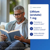 Thumbnail for Pure Encapsulations Lithium (Orotate) 1 mg | Support for Calmness and Behavior* | 90 Capsules