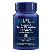 Thumbnail for Life Extension Enhanced Super Digestive Enzymes and Probiotics – B. coagulans Probiotic, 10 Digestive Enzymes – Supports Digestion, Comfort & GI Balance – Non-GMO, Vegetarian – 60 Capsules