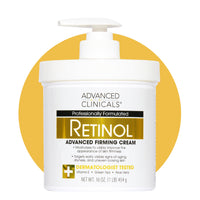 Thumbnail for Advanced Clinicals Retinol Body Lotion & Face Moisturizer | Visible Anti Aging Skin Care Retinol Body Cream For Women & Men Targets Look Of Fine Lines, Wrinkles, & Crepe Looking Dry Skin, 16 Ounce