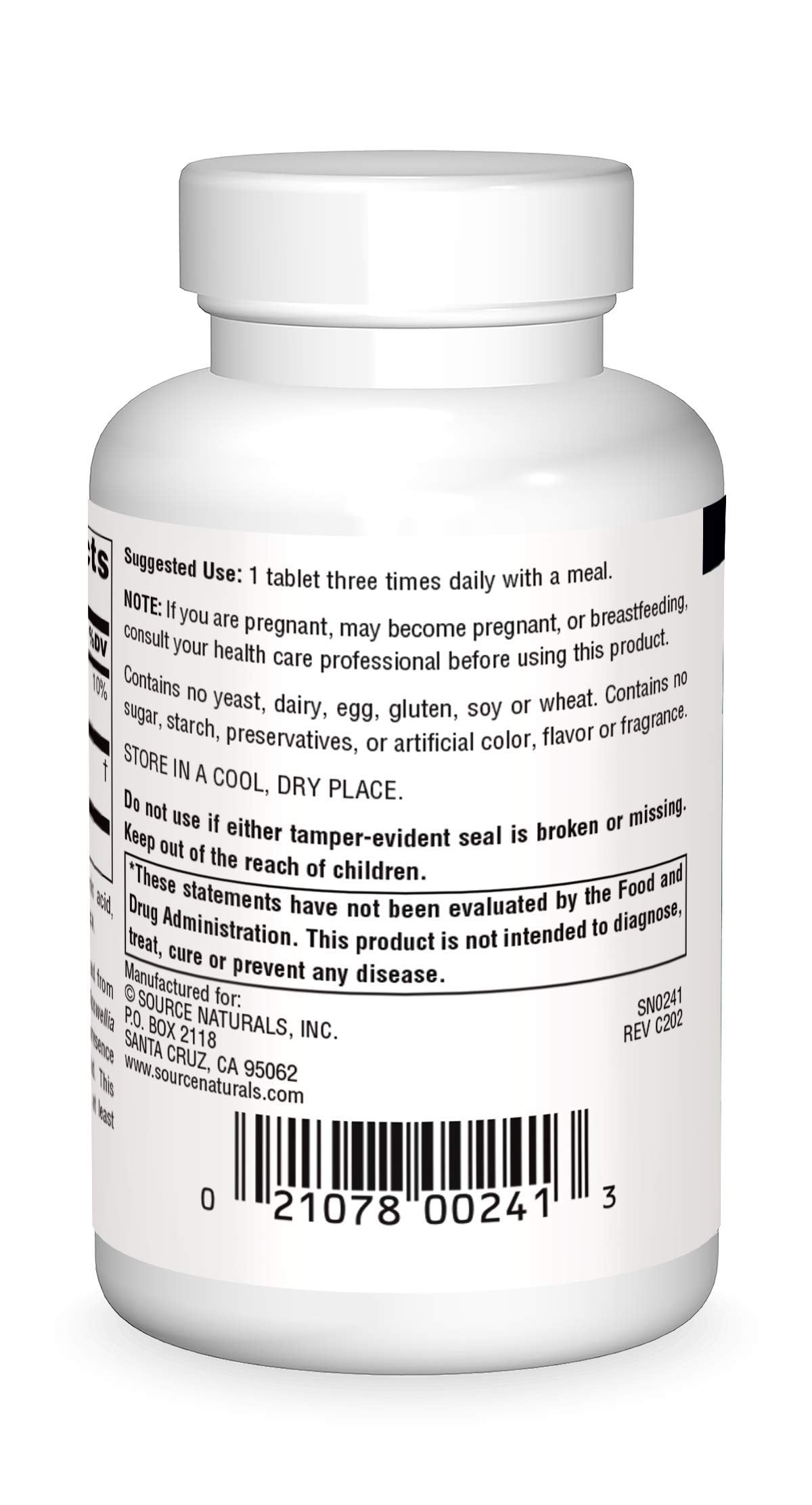 Source Naturals Boswellia Extract 243 mg Dietary Supplement - 50 Tablets