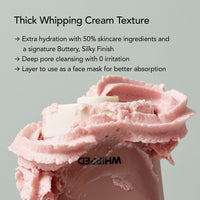 Thumbnail for WHIPPED Cream Facial Cleanser Jojovender - Jojoba & Lavender Face Wash - For Redness, Dry Sensitive Skin - Moisturizing Cleanser, Niacinamide, Hyaluronic Acid, Vegan Korean Skincare, 2.8 oz