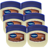 Thumbnail for Vaseline Cocoa Butter Healing Jelly Travel-Size 6-Pack – Rich Moisturizing Ointment, Skin Protectant for Soothing Cracked, Dry Skin, 1.75 Oz Ea