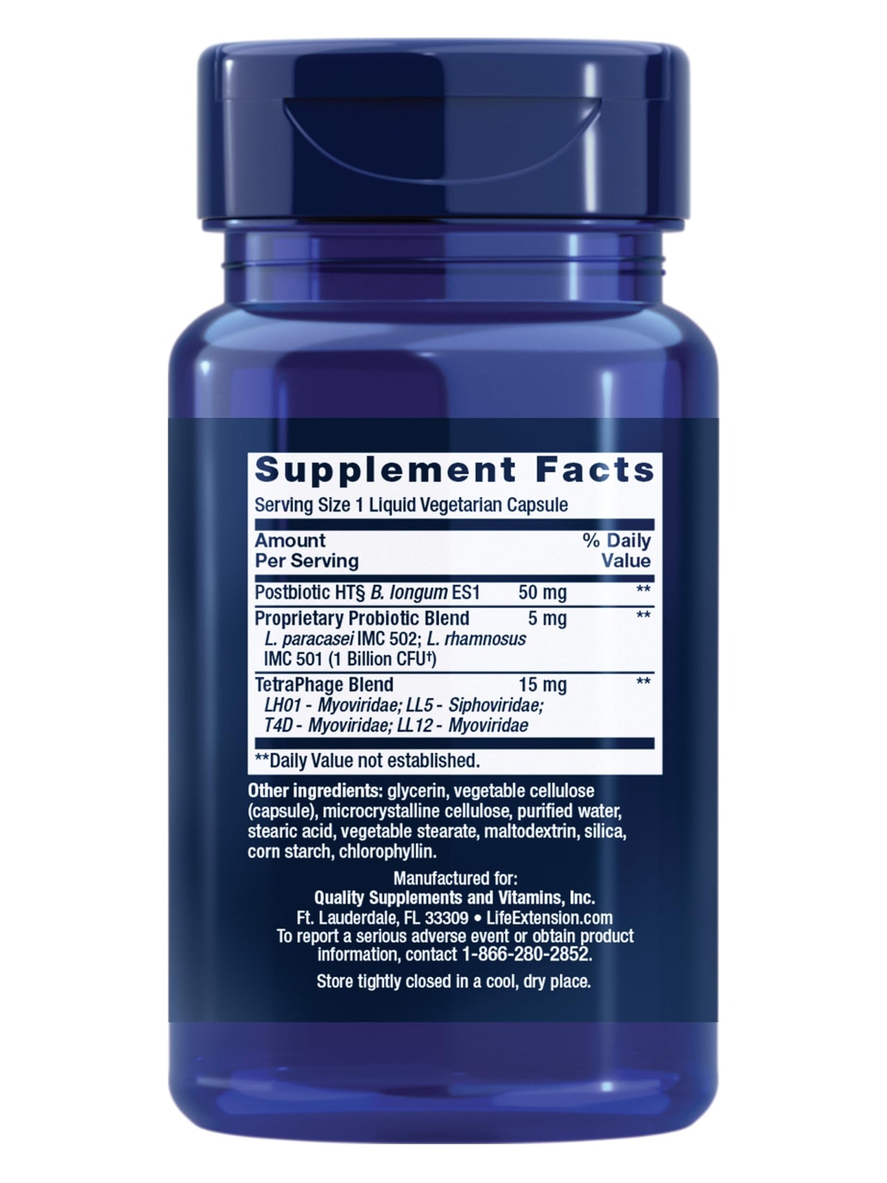 Life Extension FLORASSIST® Probiotic GI with Phage Technology, Digestive Health Supplement, microbiome Balance, Gut Health, Gluten Free, Vegetarian, 30 Capsules