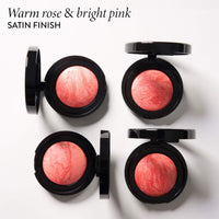 Thumbnail for LAURA GELLER NEW YORK Baked Blush-n-Brighten Marbleized Blush for Cheeks - Cherry Custard - Natural Finish - Buildable Color