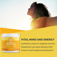 Thumbnail for Vimergy Micro-C Immune Power TM *- 250g– 69 Servings – 2000mg/serving – Gentle Form – Antioxidant Phytonutrients – Immune & Nerve Support – Benefits Bone & Cartilage – Gluten-Free – Kosher – Vegan