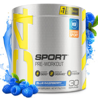 Thumbnail for Cellucor C4 Sport Pre Workout Powder Blue Raspberry - Pre Workout Energy with 3g + 135mg Caffeine and Beta-Alanine Performance Blend - NSF Certified for Sport | 30 Servings