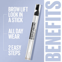Thumbnail for Maybelline TattooStudio Brow Lift Stick Makeup with Tinted Wax Conditioning Complex, Deep Brown, 1 Count
