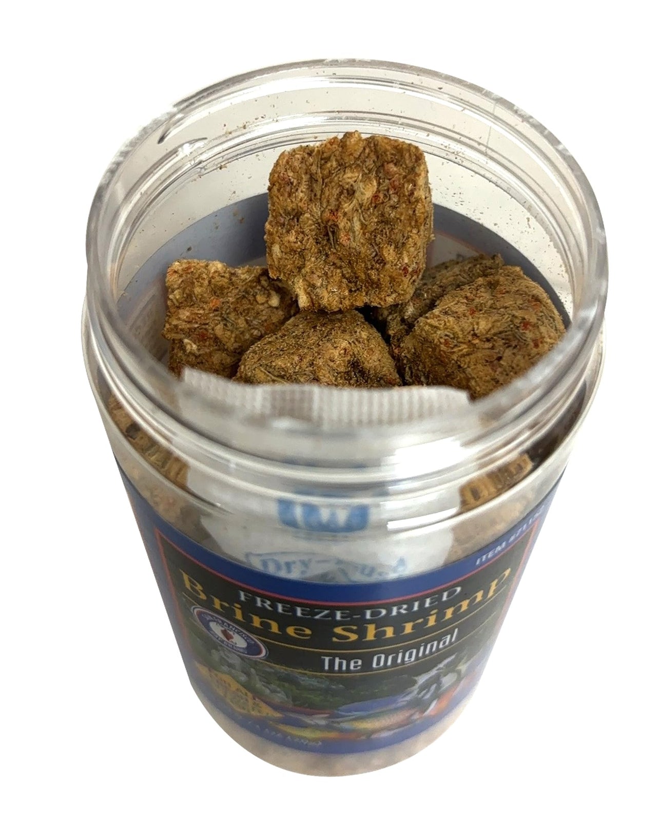 San Francisco Bay Brand Fish Food Freeze Dried Brine Shrimp - All Natural, Sustainably Harvested, High Protein Dried Brine Shrimp for Freshwater and Saltwater Fish - 0.71 oz (20g)