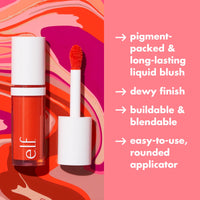 Thumbnail for e.l.f. Camo Liquid Blush, Long-lasting Liquid Blush For High-pigment Color, Creates A Soft, Dewy Finish, Vegan & Cruelty-free, Suave Mauve