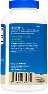 Thumbnail for Nutricost Noni Capsules 500mg 240 Capsules - CCOF Certified Made with Organic Noni, Non-GMO, Gluten Free