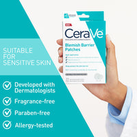 Thumbnail for CeraVe Hydrocolloid Blemish Patches, Oil Absorbing Spot Control with Ceramides and Niacinamide, Allergy-Tested & Suitable For Sensitive Skin, Ultra-Thin & Blends Into All Skin Tones, 22ct