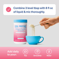 Thumbnail for Vital Proteins Collagen Peptides Advanced, Hydrolyzed Peptides with Hyaluronic Acid and Vitamin C - Strawberry Lemon Flavor Powder, 10.5oz
