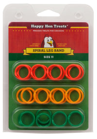 Thumbnail for Happy Hen Treats Spiral Leg Bands, Size 11