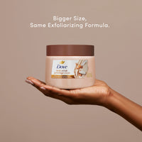 Thumbnail for Dove Brown Sugar and Coconut Butter Body Scrub Exfoliates and Deeply Nourishes for Smooth, Radiant Skin 15 oz